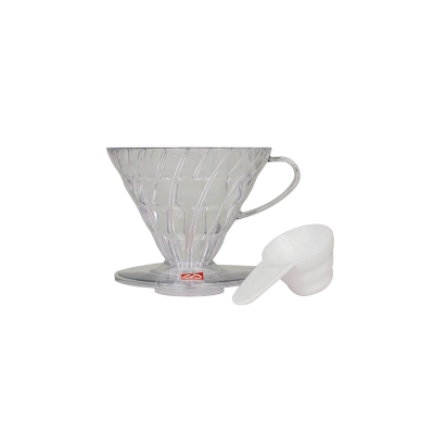 Coffe dripper plastikowy V60 02 Clear - Etno Cafe