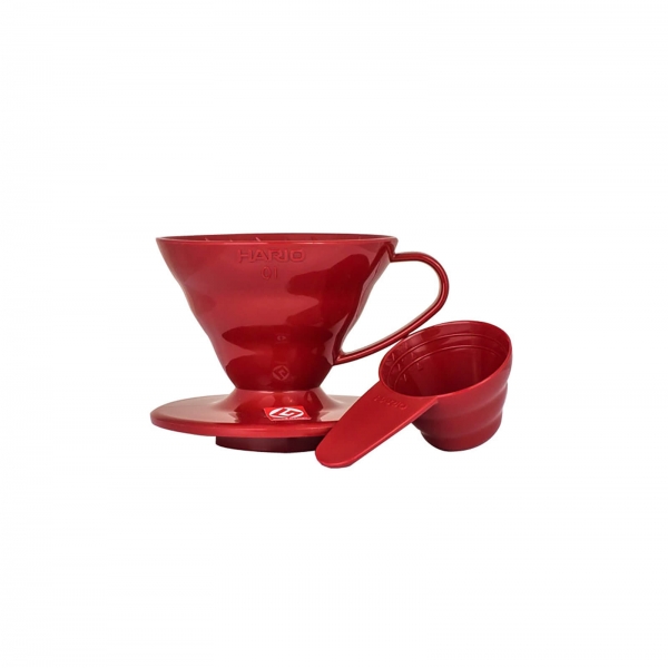 Coffe dripper plastikowy V60 01 Czerwony - Etno Cafe