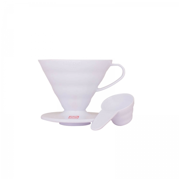 Coffe dripper plastikowy V60 02 Biały - Etno Cafe