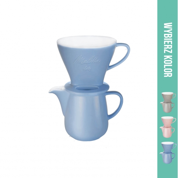 Zestaw Melitta Drip 1x4 + Dzbanek - niebieski