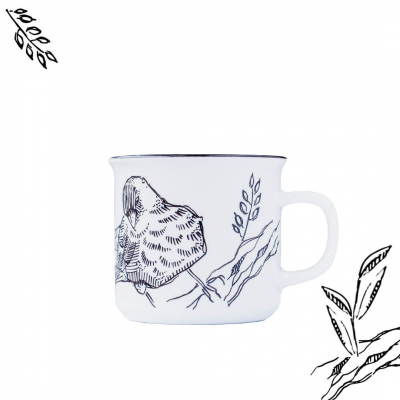 Kubek ceramiczny Etno Cafe ręcznie malowany "SŁODKA kawka"
